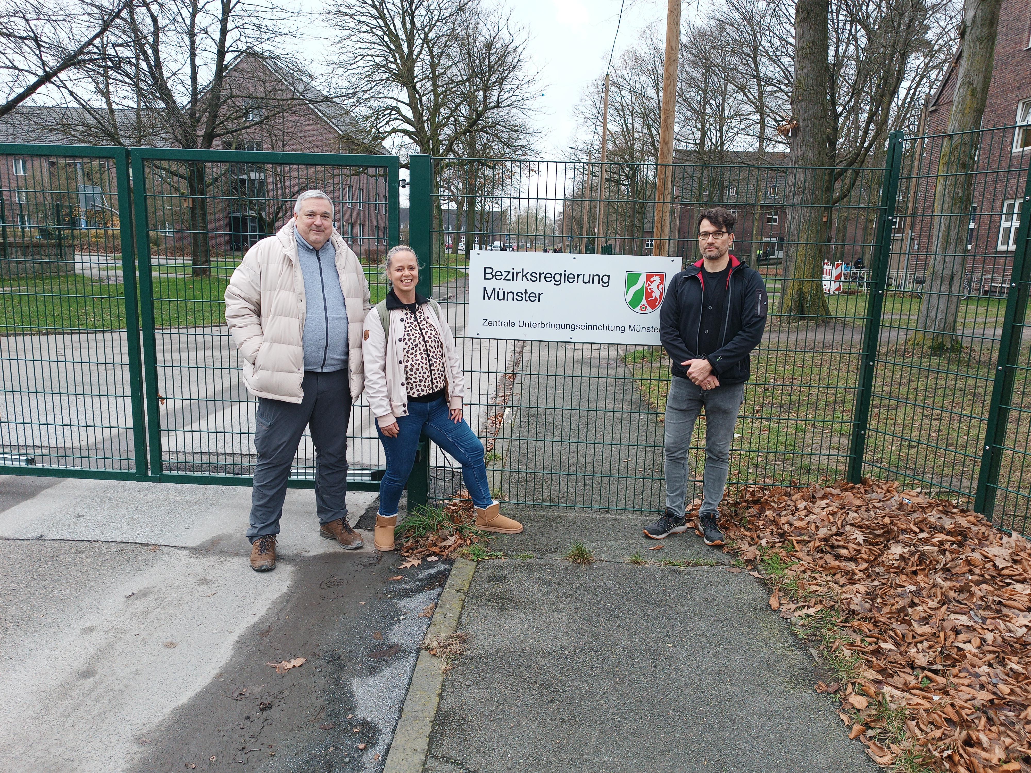 v.l.n.r. Edo Schmidt (Leitung FANport Münster),  Sarah Arning (Fundraising), Jörg Redeker (PulsM)